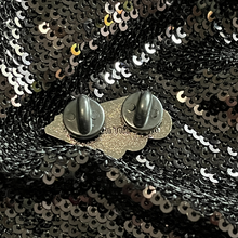 Load image into Gallery viewer, Backside of the Hardwood Specialist enamel pin from Queen On The Scene.