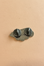 Load image into Gallery viewer, Backside of the Hardwood Specialist enamel pin from Queen On The Scene.
