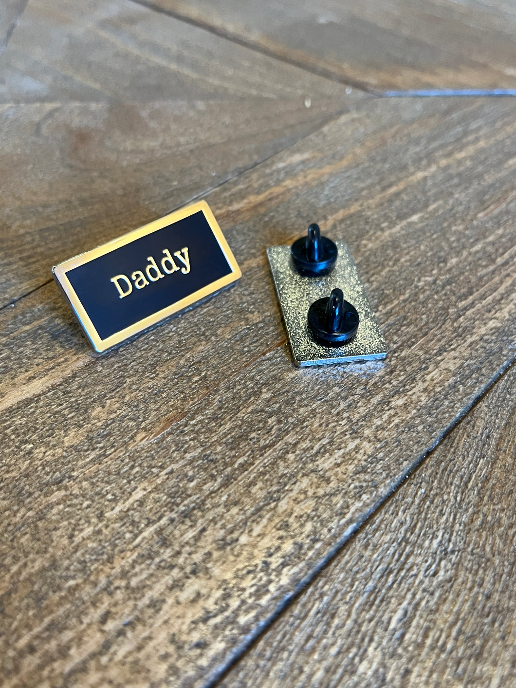 Daddy Title Stacker Pin
